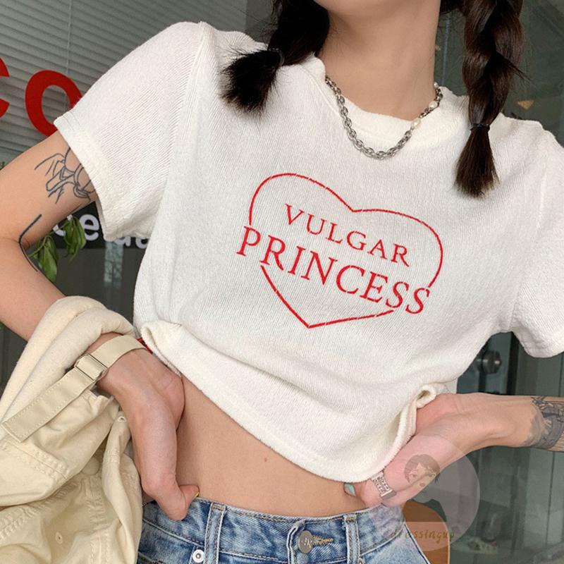 Áo Thun Ngắn Tay In Chữ Cá Tính Theo Phong Cách Mùa Hè Dành Cho Nữ