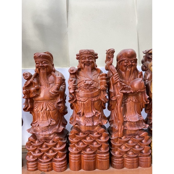 Bộ 3 ông Phước Lộc Thọ gỗ Hương Phong Thuỷ