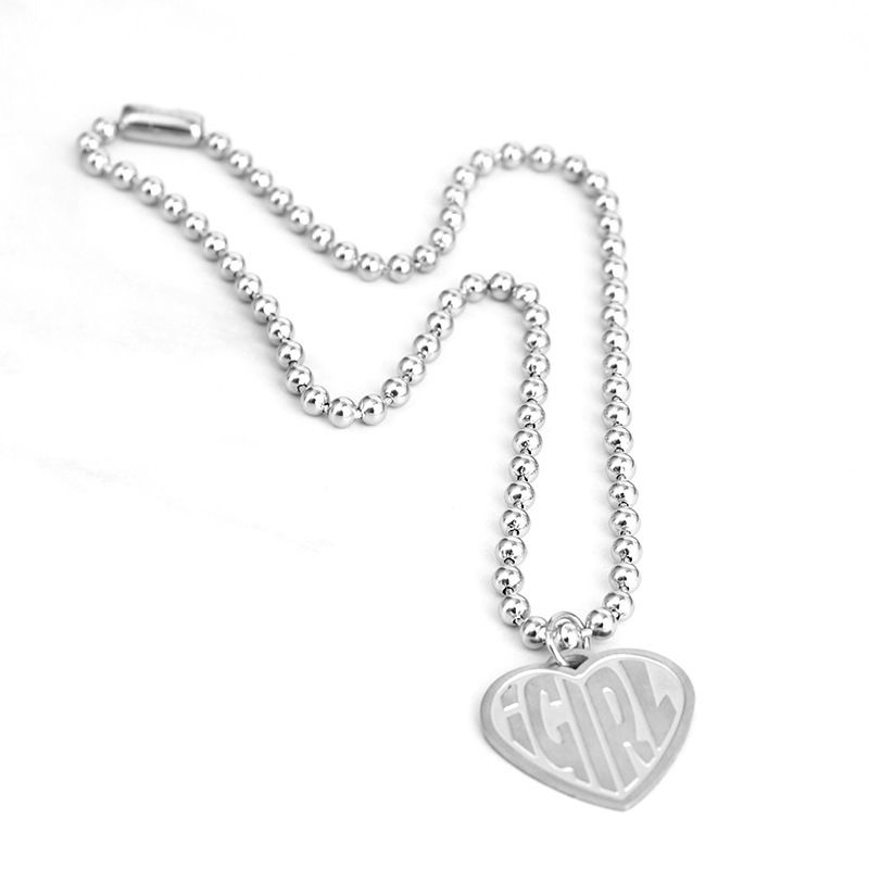 Dây chuyền chuỗi xích mặt hình trái tim phong cách hip hop cá tính 22177