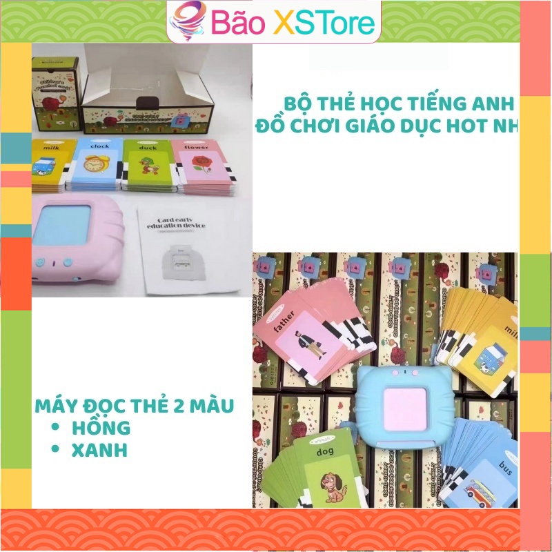 Máy Đọc Từ Vựng Tiếng Anh, Máy Đọc 112 Thẻ Flashcard 224 Từ Vựng Tiếng Anh Cơ Bản Giúp Bé Học Tiếng Anh - Bão Store
