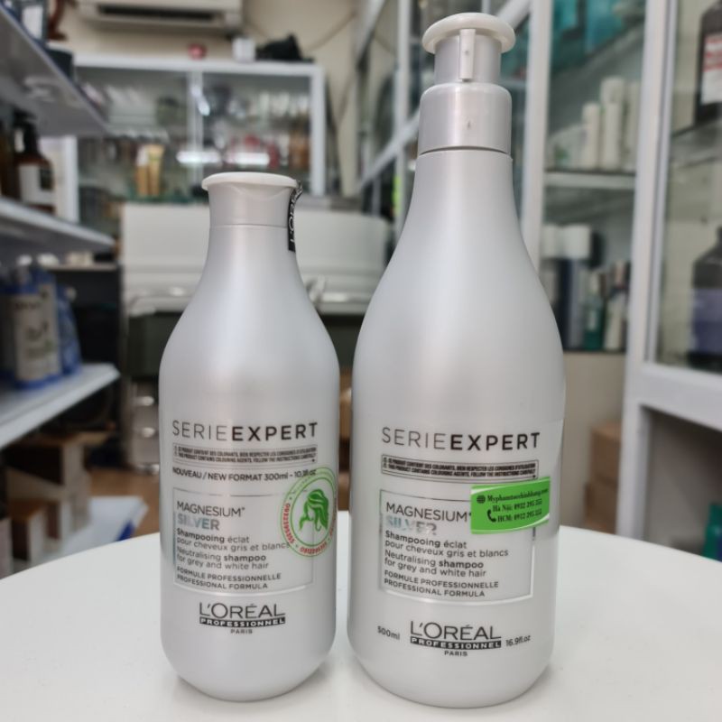 DẦU GỘI KHỬ VÀNG GIỮ MÀU TÓC NHUỘM XÁM BẠC L'OREAL 300ML - 500ML