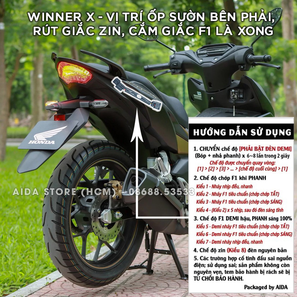 Mạch chớp F1 cho xe Winner X - phukientuhien