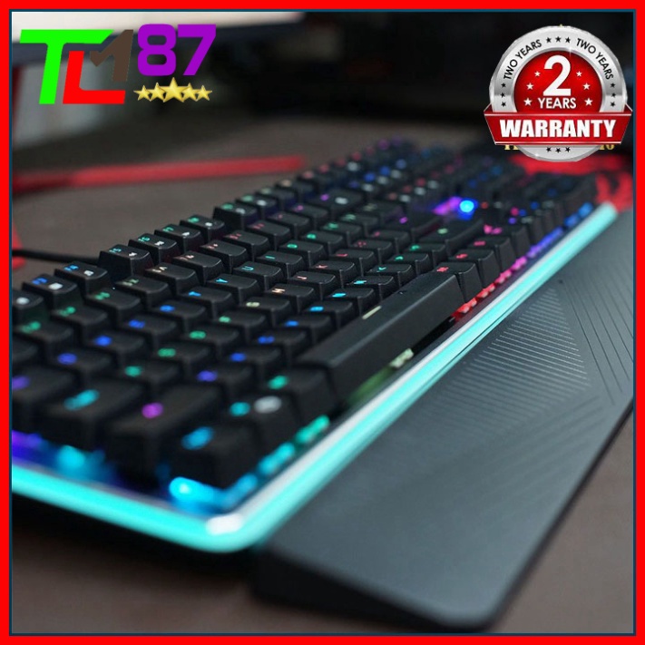 Bàn Phím Máy Vi Tính Laptop Chơi Game Chính Hãng ROYAL KLUDGE RK919 LED 7 Màu RGB - Bàn phím Cơ Keyboard Gaming Có Dây