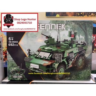 Xingbao XB 06053 Army Armored Vehicle Fennek Bộ đồ chơi lắp ráp Xe thiết giáp 692 chi tiết