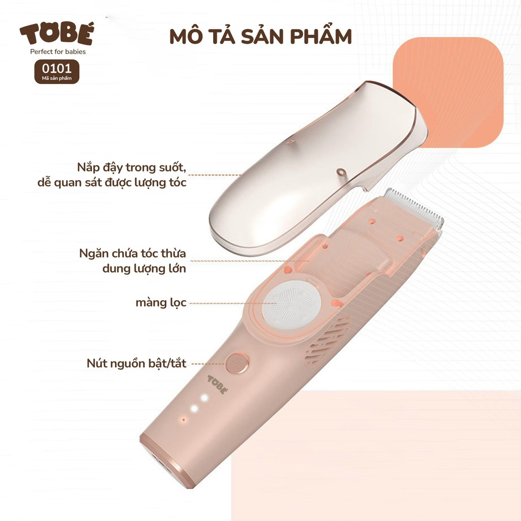 Tông đơ hút tóc ICLIP Plus siêu tiện dụng và an toàn cho bé