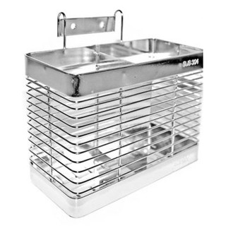 Rổ đựng đũa đôi inox 304 đặc dày chất lượng tốt 2 ngăn-Ống Đũa Inox Cao Cấp 2 Ngăn Inox - RDDINOX