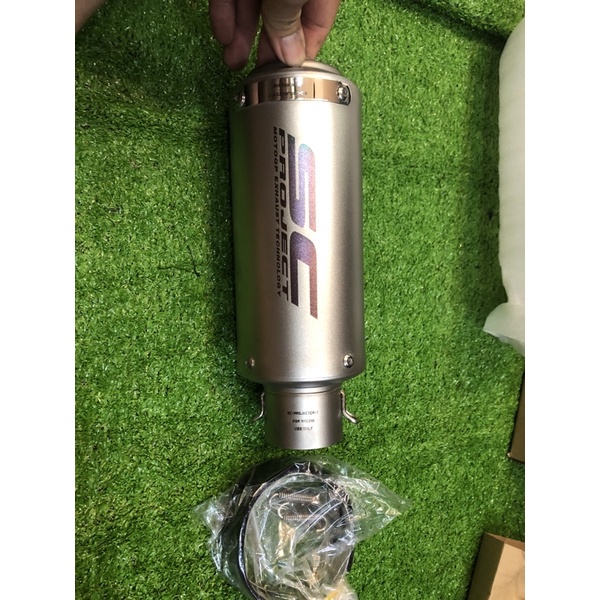 Pô sc tròn titan hàng siêu cao cấp họng 51 51mm full hộp lò xo pat pô