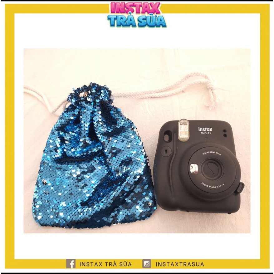TÚI DA PU, TÚI RÚT ĐỰNG MÁY ẢNH INSTAX MINI (CAMERA BAG)