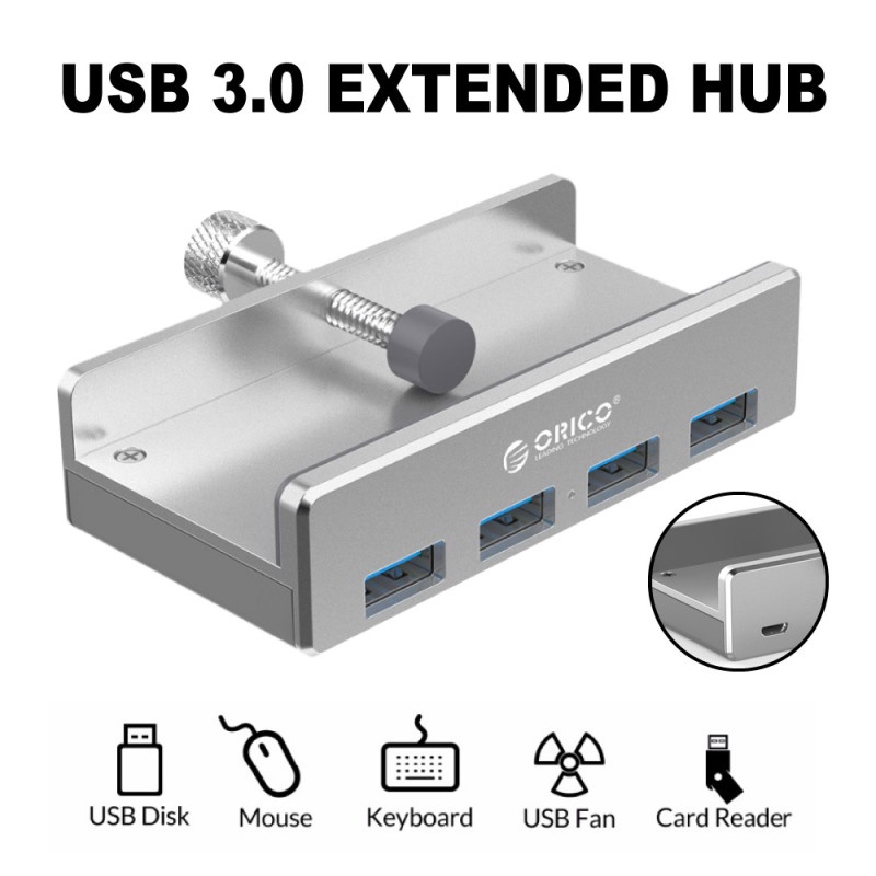 Bộ chia cổng USB Hub 4 ports USB 3.0 Orico MH4PU - Bảo hành chính hãng 12 tháng