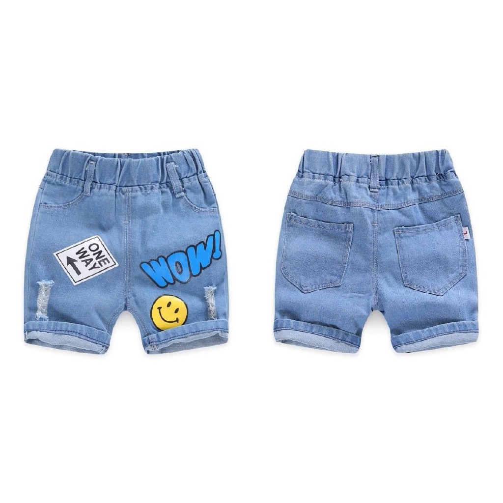 Quần Short Jeans Thời Trang Cho Bé 2-9 Tuổi