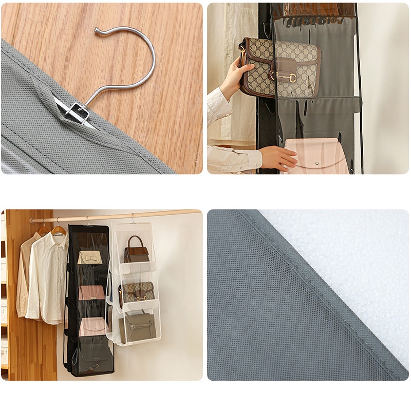 Túi Treo Đựng Túi Xách 6/8 Ngăn Trong Suốt Tiện Dụng