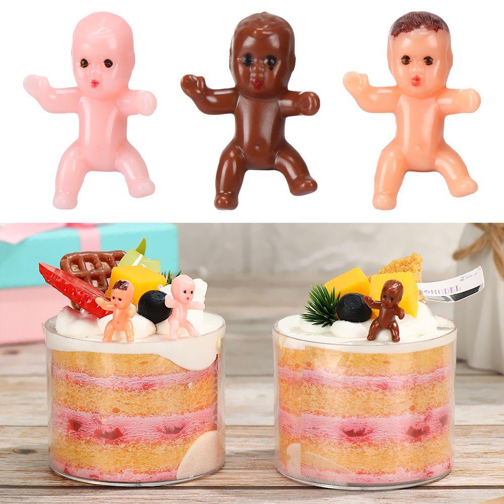 BEBETTERM Set 10 Khối Gỗ Vuông Trang Trí Bánh Kem Cho Bé