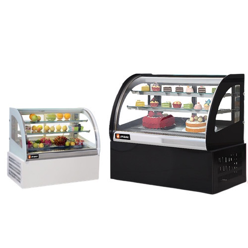 Tủ bảo quản bánh kem kính cong 900mm Unibar UBCK-900C
