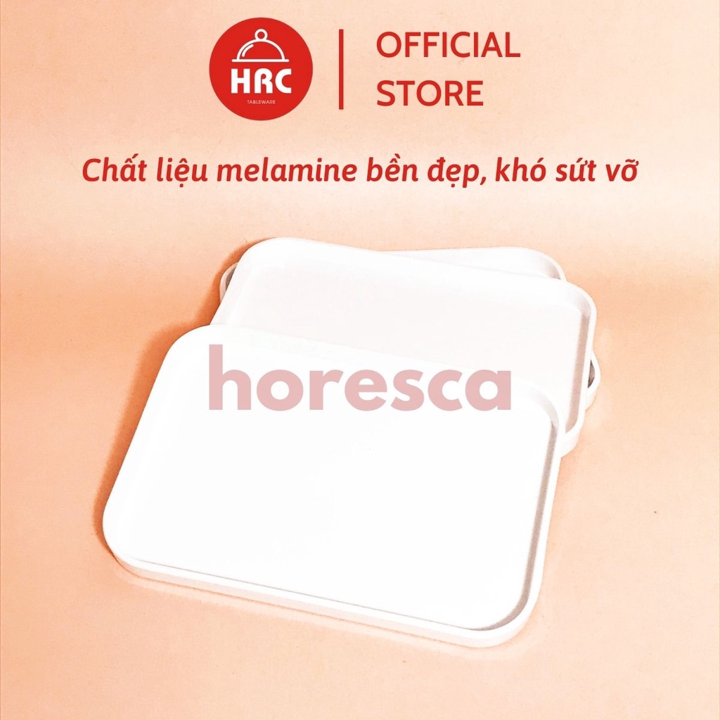 Khay nhựa chữ nhật đựng đồ đa năng, tiện ích phong cách Nhật Bản