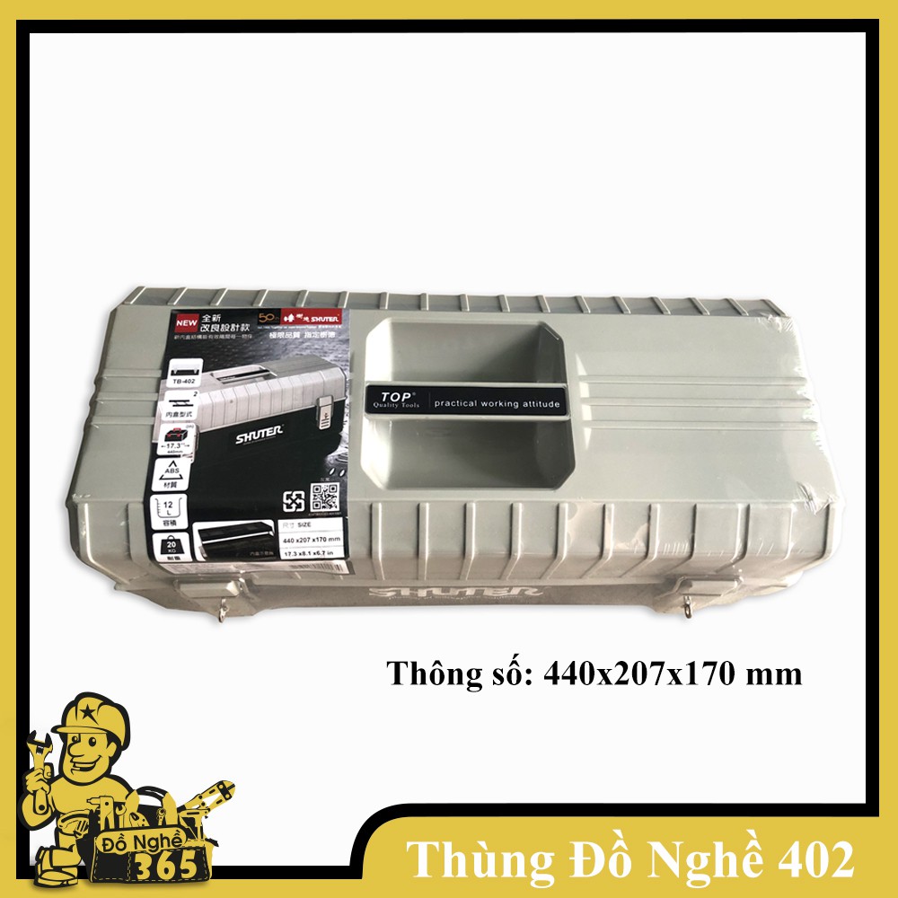 [CHÍNH HÃNG] Thùng đựng đồ nghề bằng nhựa Top TB-402