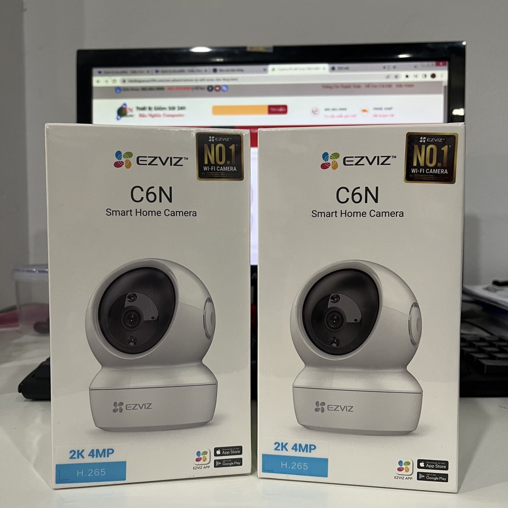 Camera IP Wifi Ezviz C6N D0-8B4WF 4MP, quay quét, đàm thoại thông minh, bảo hành 24 tháng