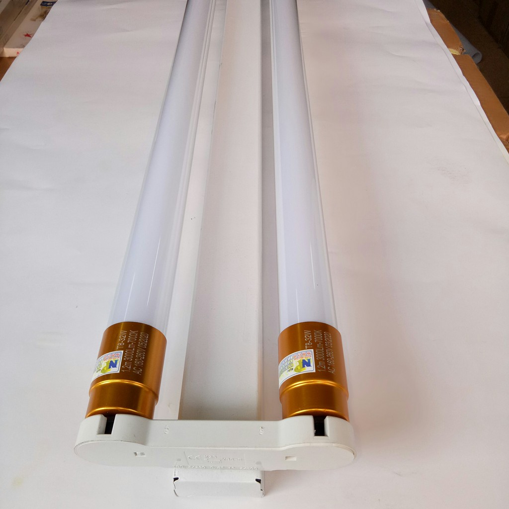 Bộ Tuýp LED Đôi T8 1.2m 64w Siêu Sáng  Bóng Đầu Nhôm Tản Nhiệt Rất Tốt