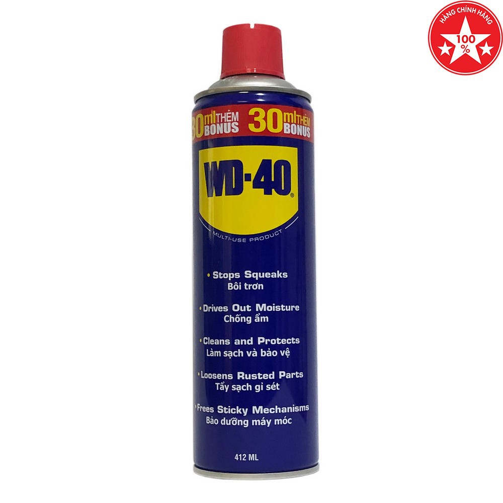 Dầu bôi trơn chống rỉ đa dụng WD40 Multi Use 412ml