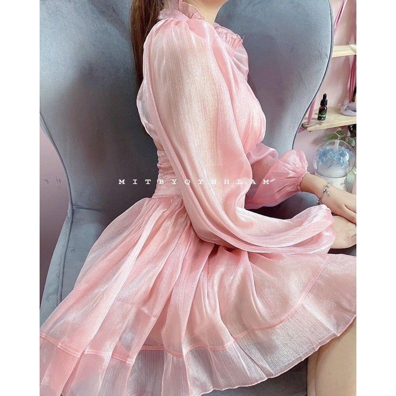 💥ĐẦM THIẾT KẾ TAY PHỒNG TƠ KIẾNG CỰC XINH💥