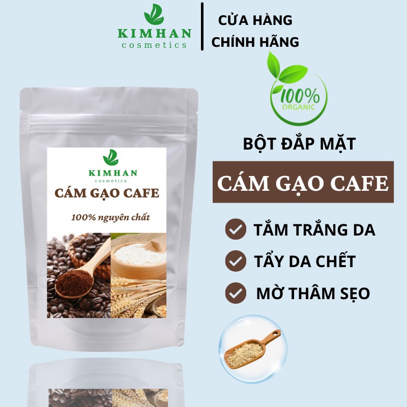 100GR Bột cám gạo CAFE nguyên chất Organic Handmade