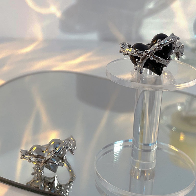 Nhẫn Hở Hình Trái Tim Phong Cách Hàn Quốc 19A1282 Thời Trang