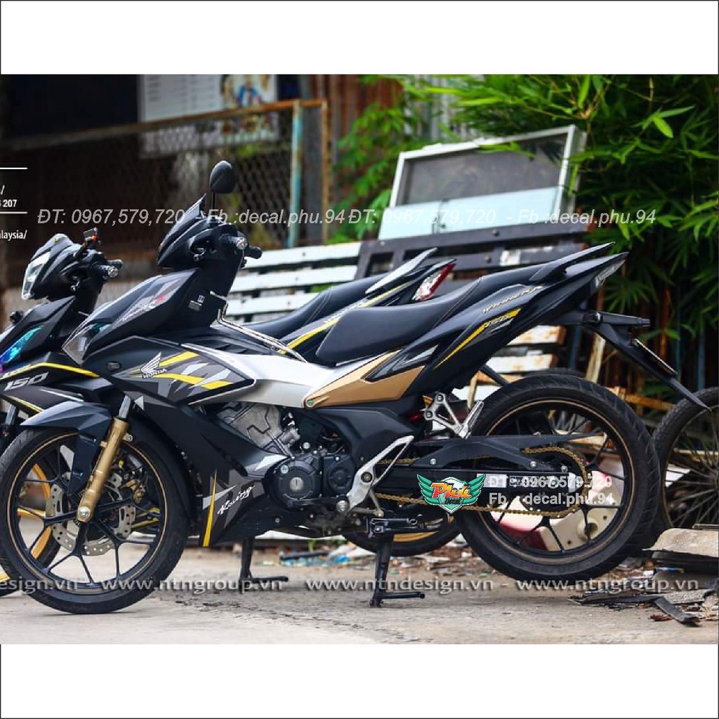 Tem rời Winner X đen nhám (L)