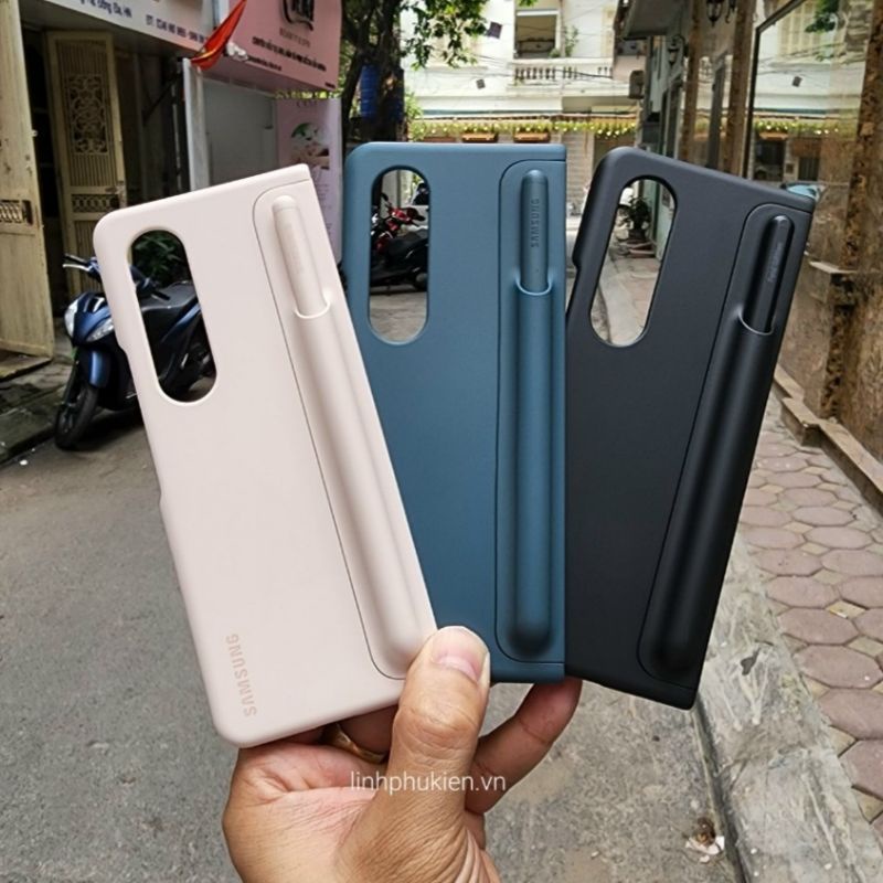 Ốp lưng kèm S Pen Samsung Galaxy Z Fold 4 Standing Cover With Pen - Hàng chính hãng