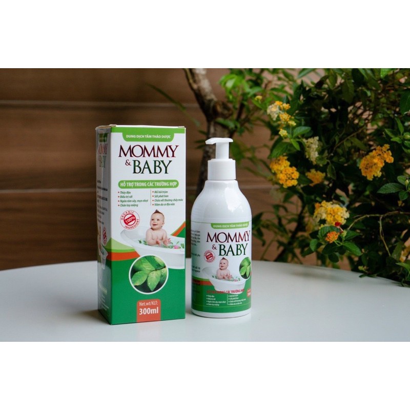 Tắm lá thảo mộc Mommy, sữa tắm gội cho bé