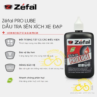 Dầu tra sên xích xe đạp Zefal Pro Lube 125ml - Hàng chính Hãng