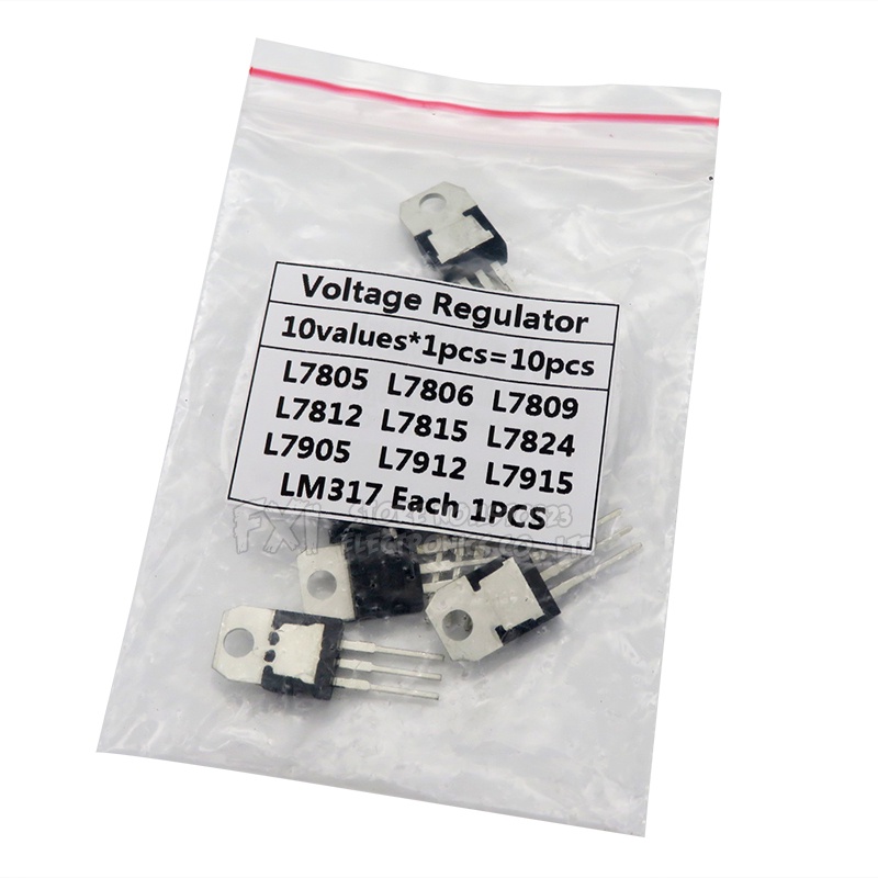 10 Giá Trị Điện Áp L7805 L7806 L7809 L7812 L7815 L7824 L7905 L7912 L7915 LM317T