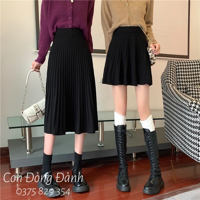 [Chất loại 1] Chân váy len xòe chất đẹp loại 1 dáng xòe AC017 con đỏng đảnh | BigBuy360 - bigbuy360.vn