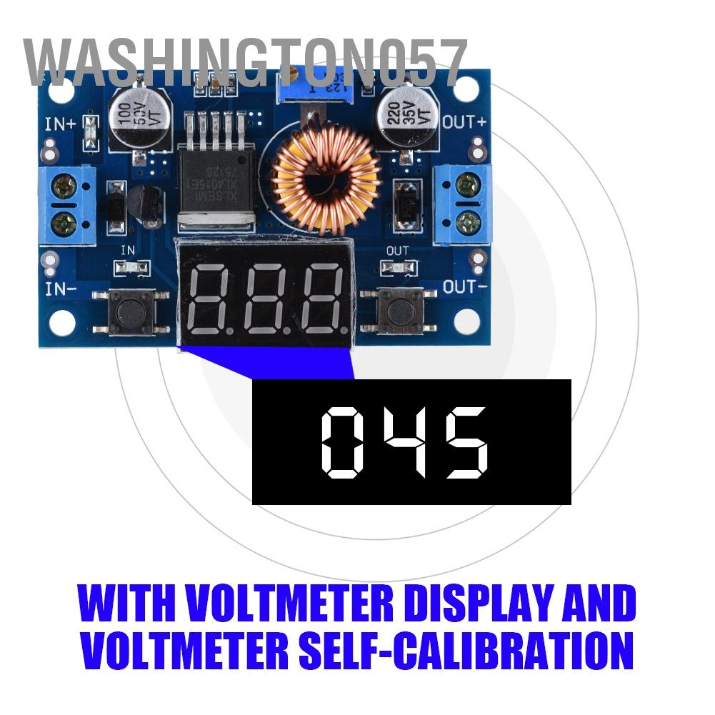 Washington057 5A 75W DC-DC Adjustable Step-down Module Voltage Regulator LCD Display