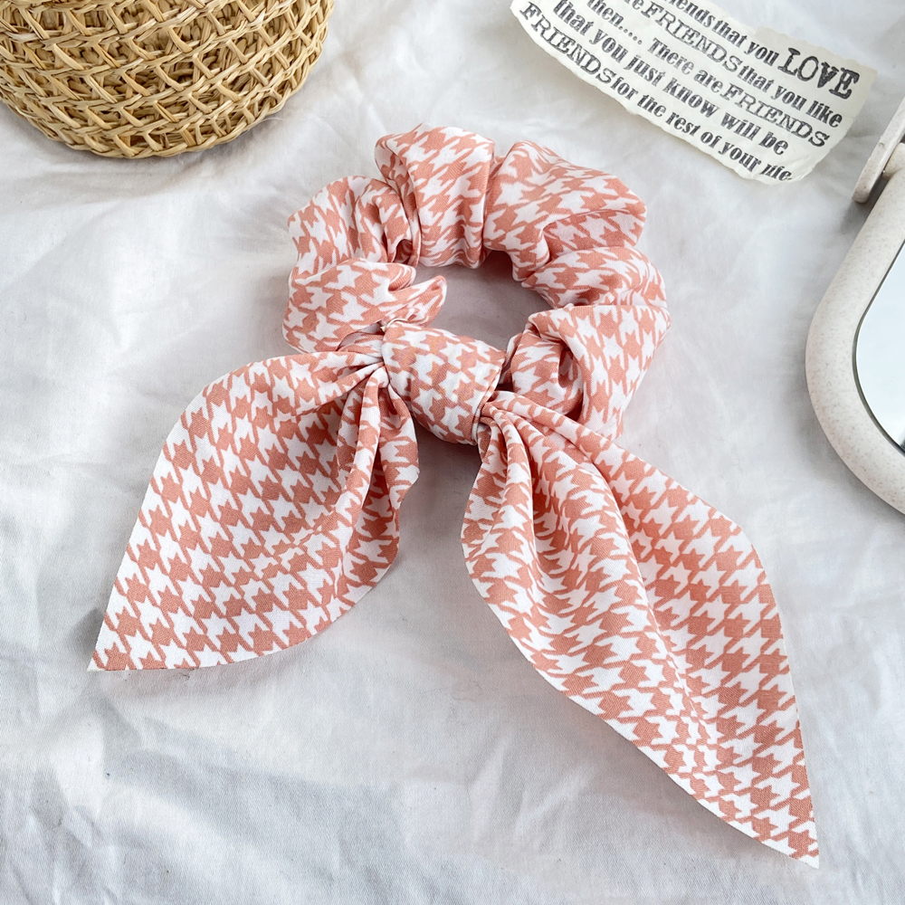 Dây chiffon cột tóc đính nơ &amp; hoa nhiều màu phong cách Bohemia - Hàn Quốc sang trọng