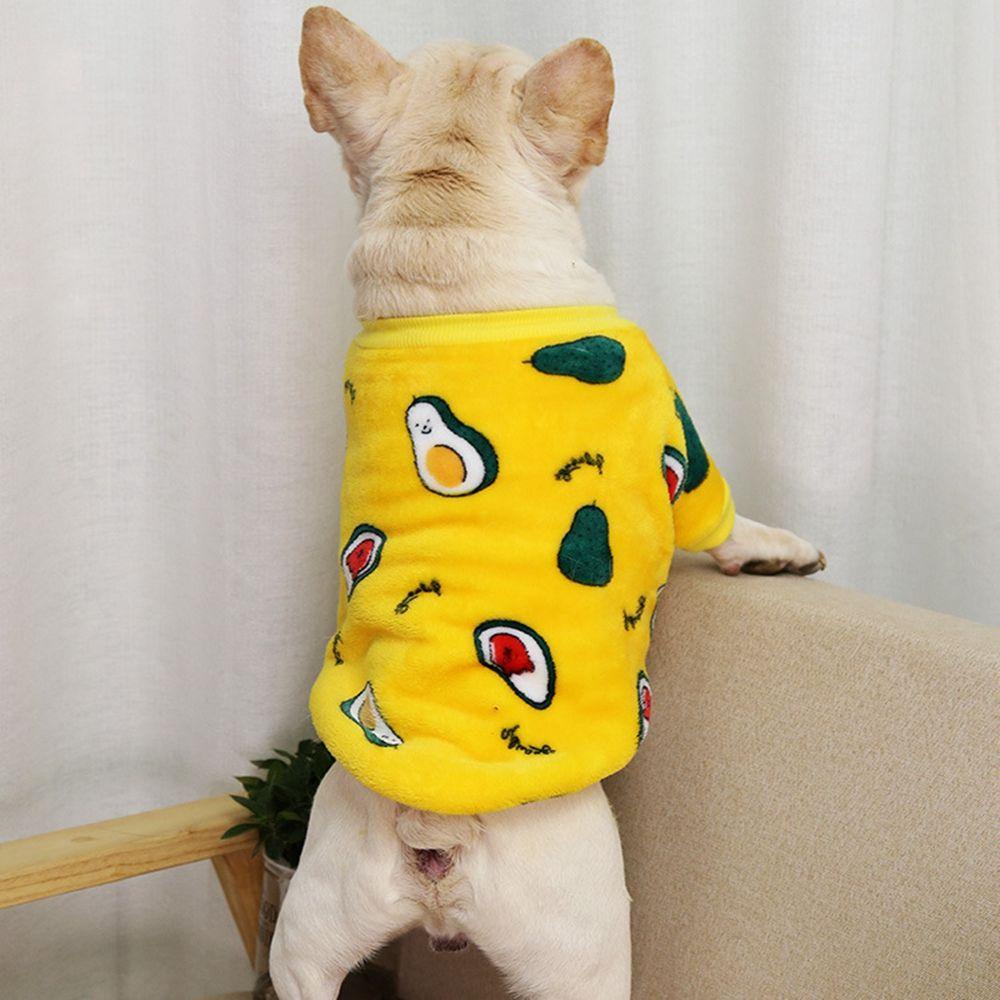 Áo Hoodie Vải Lông Cừu Mềm Ấm Áp In Họa Tiết Hoạt Hình Chó Bull Pháp Đáng Yêu Dành Cho Cún Cưng