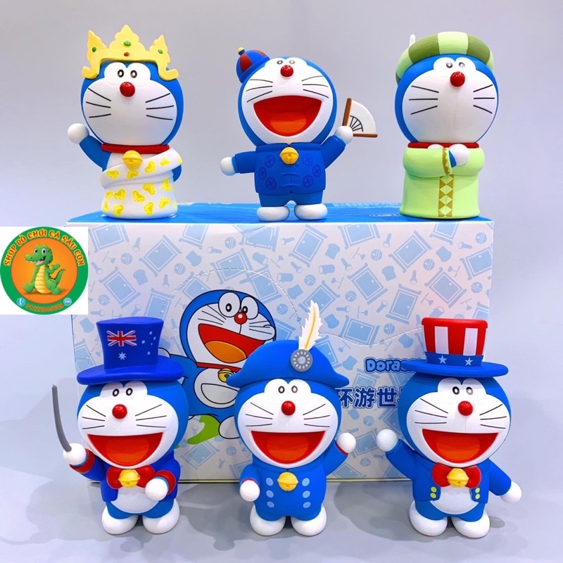 Mô hình doraemon ( trang phục các quốc gia )