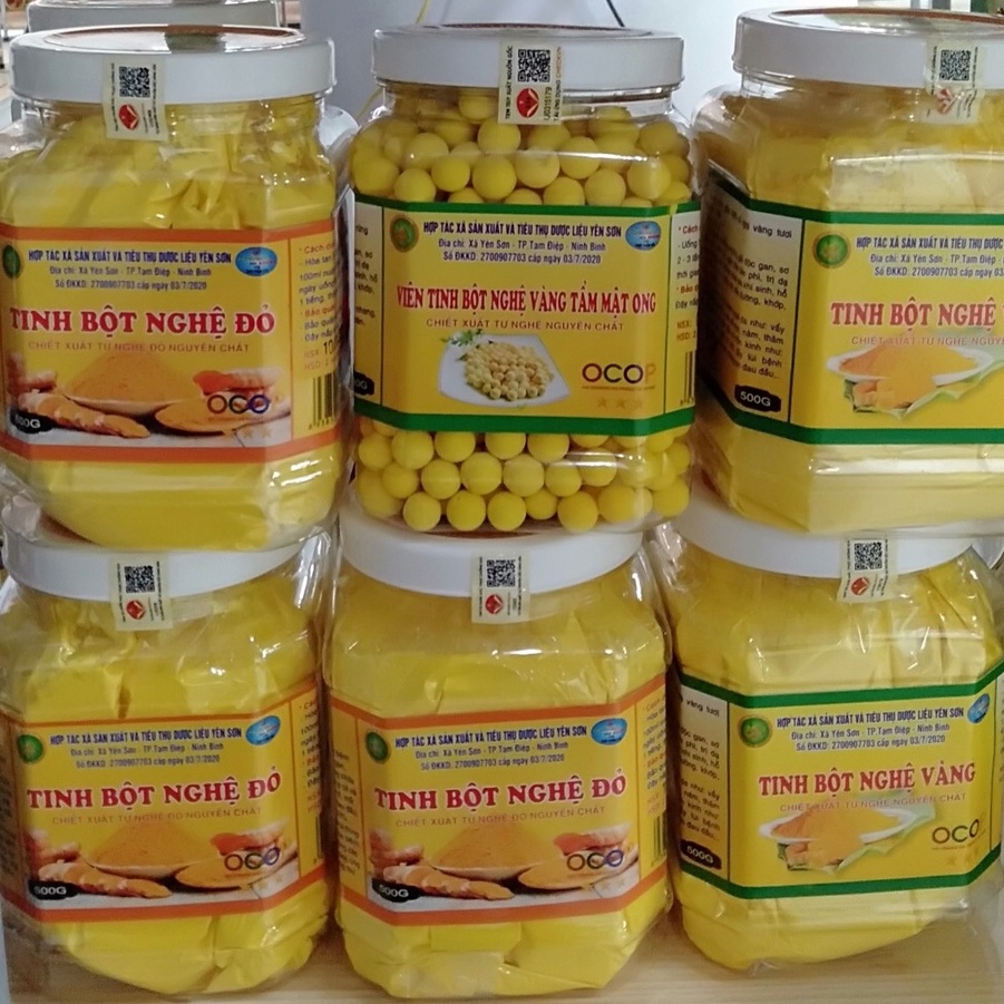 Viên tinh bột nghệ mật ong Nguyên Chất, tinh bột nghệ thiên nhiên nguyên chất thảo dược tốt cho sức khỏe và sắc đẹp