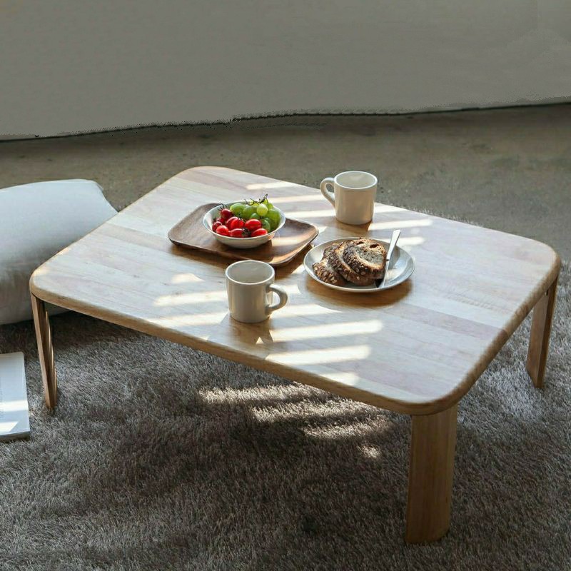 Bàn trà bệt FUNA chân gỗ tự nhiên có thể gấp gọn kiểu nhật mặt gỗ CN MDF phủ melamine cao cấp - BT05