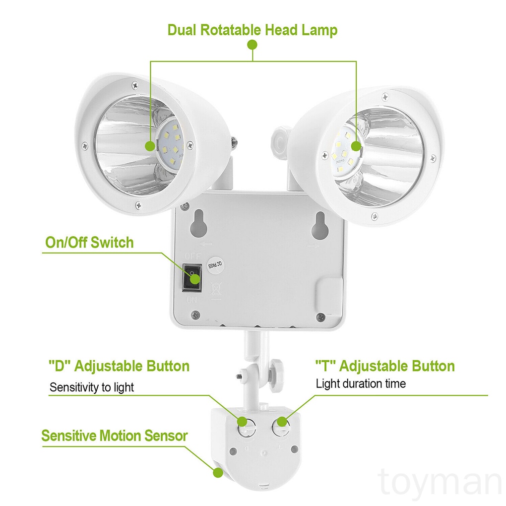 Đèn Led 22 Bóng Năng Lượng Mặt Trời Cảm Ứng Chuyển Động Ngoài Trời