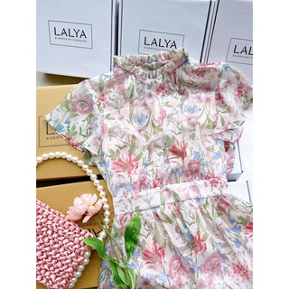 LALYA_Váy hoa cổ bèo chun eo