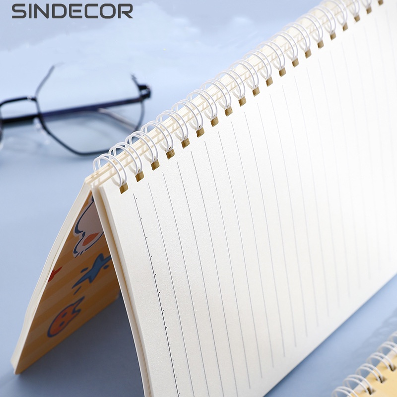 Sổ tay A5 mẫu mới nhất 2022 hoạt hình dễ thương, thiết kế sổ lò so sáng tạo Sindecor