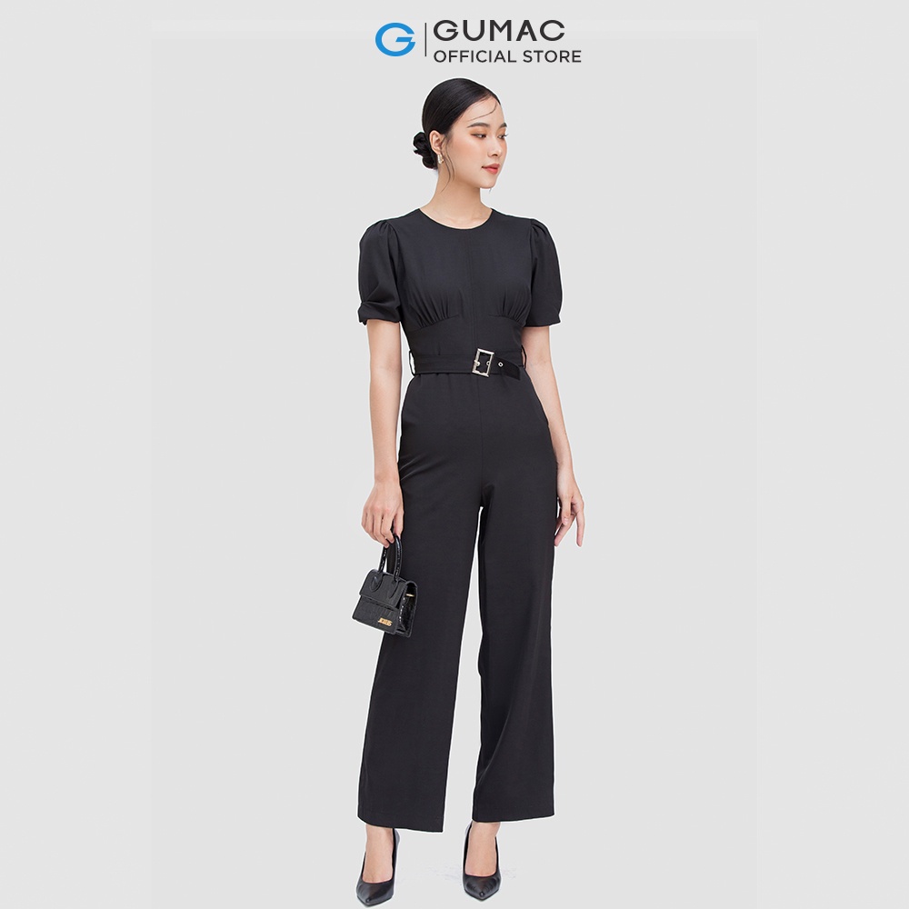 [Mã WABRGUM giảm 10% tối đa 30K đơn 99K] Jumpsuit phối phụ kiện DC05042 thời trang GUMAC