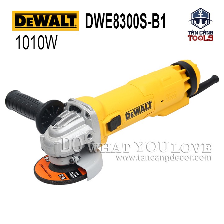 Máy Mài Góc 100mm DeWalt DWE8300S-B1 - 1010W, Nhựa Chịu Nhiệt, Kim Loại