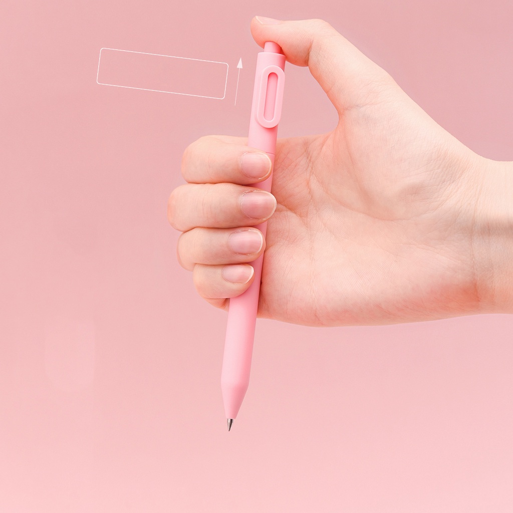 Bộ 5 bút gel Kaco LOVE mực đen ngòi 0,5mm