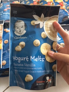 Sữa chua khô Gerber của Mỹ ( mẫu mới Date T5/2020)