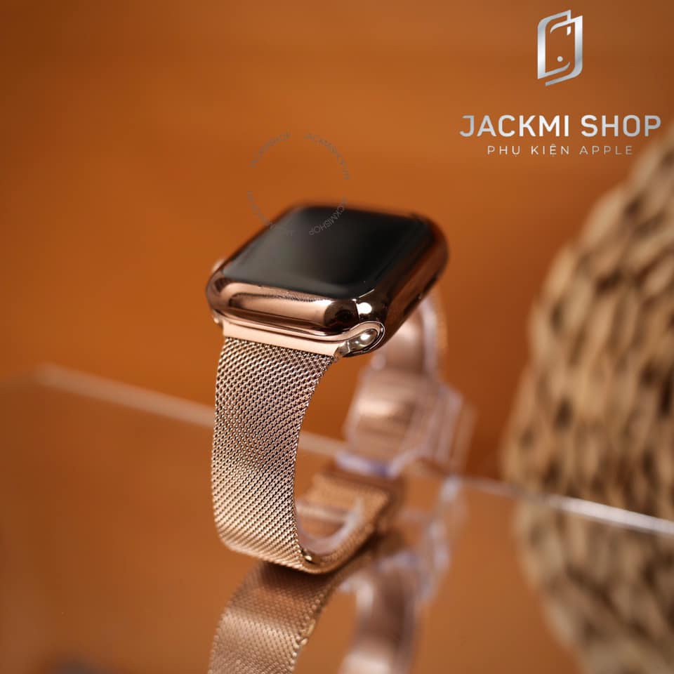 [COMBO 2 MÓN] DÂY MILAN KHÓA CÀI CHO APPLE WATCH + ỐP FULL APPLE WATCH CHÍNH HÃNG KST