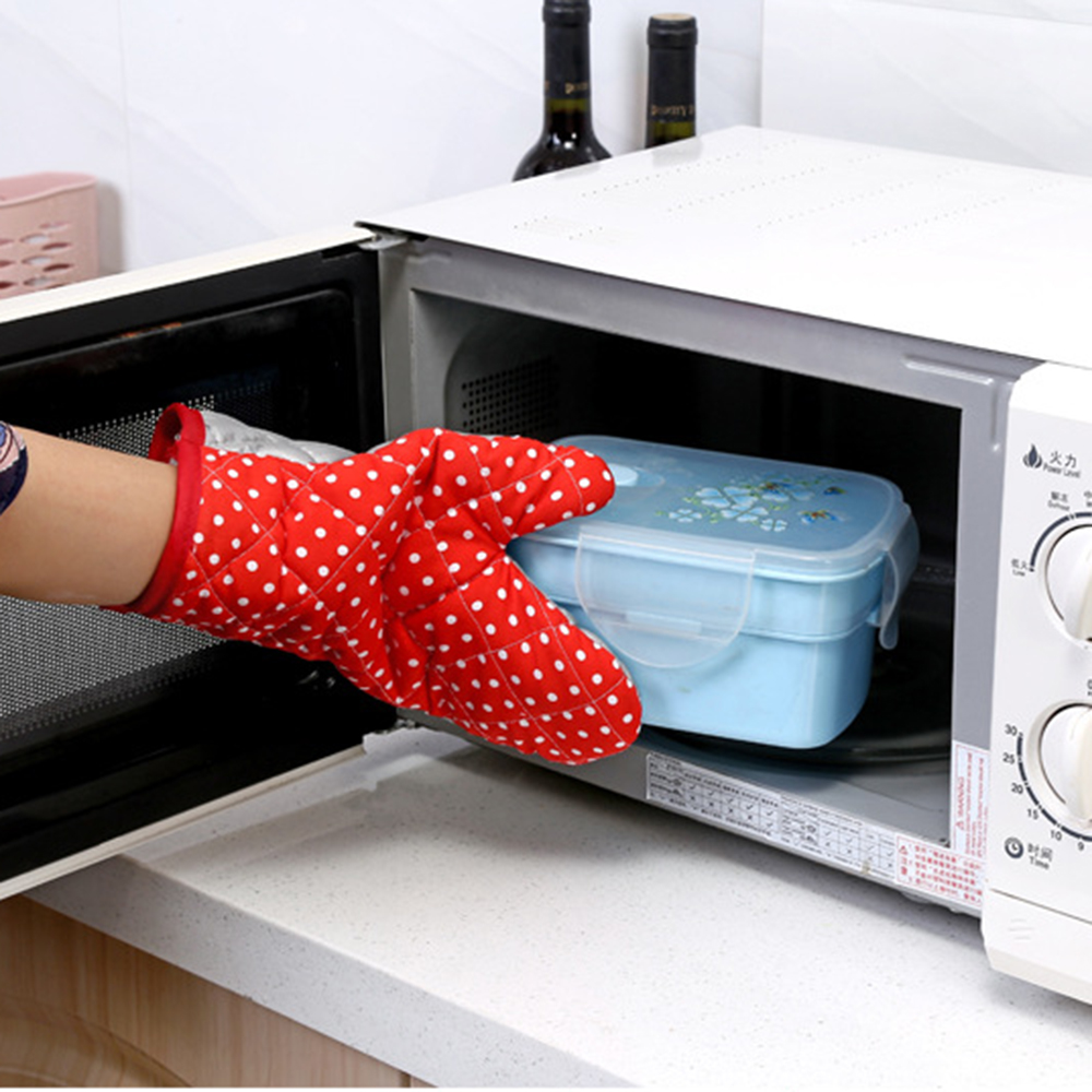Găng Tay Nấu Ăn Cách Nhiệt Bằng Cotton Nhiều Màu Sắc