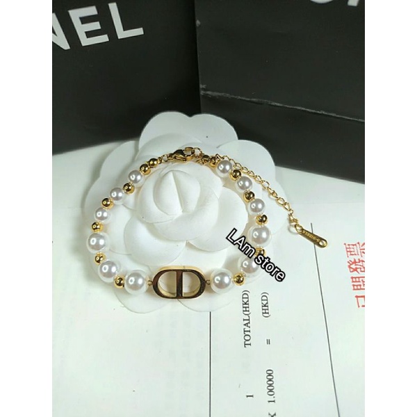 💥Siêu SaLe💥Set Dây chuyền,Vòng cổ ,khuyên tai ngọc C D TiTan không hoen gỉ -Hàng siêu cấp