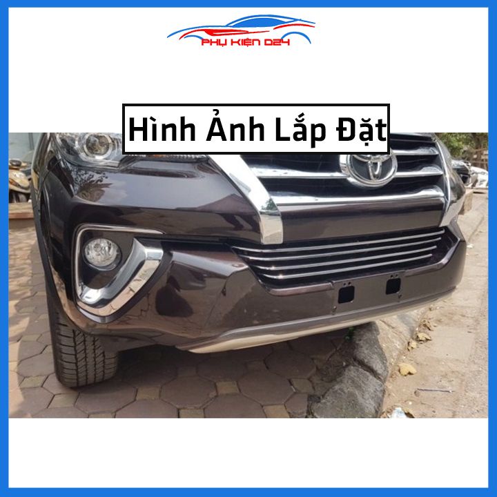 Ốp trang trí mặt ca lăng, calang Fortuner 2017-2018-2019-2020-2021-2022 ốp phía dưới trang trí làm đẹp xe