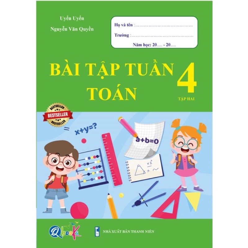 Sách - Combo Bài Tập Tuần Toán và Tiếng Việt 4 - Tập Hai (2 cuốn)
