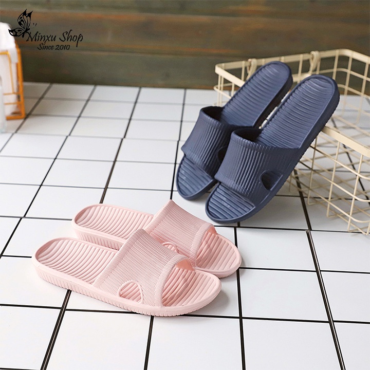 Dép lê nam nữ mang đi ở trong nhà văn phòng nhà tắm khách sạn xốp siêu nhẹ chống trơn trượt cực êm Minxu shop DEP04